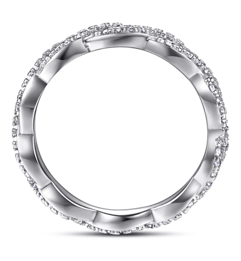 Bague Moissanite « Riven »