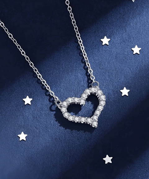 Collier Moissanite « Cœur »