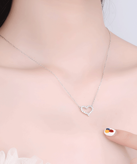 Collier Moissanite « Cœur »