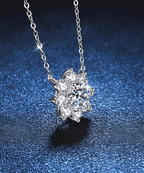 Collier Moissanite « Flocons »