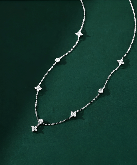 Collier Moissanite « Aurore »