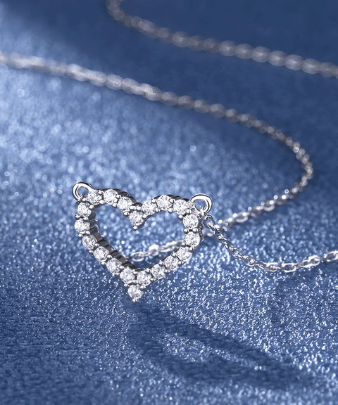 Collier Moissanite « Cœur »