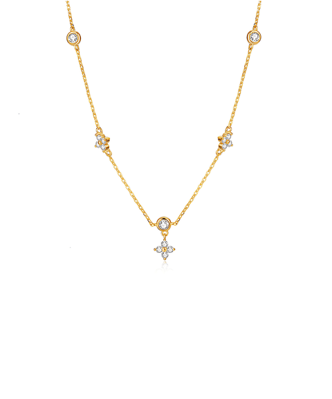 Collier Moissanite « Eliel » - Or