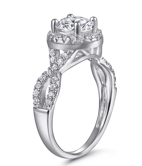 Bague Moissanite « Solène »