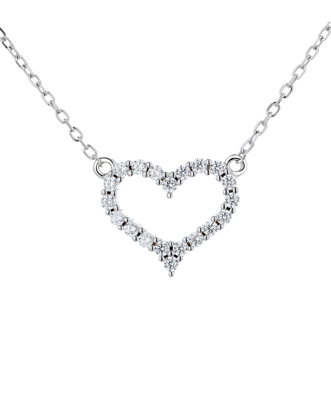 Collier Moissanite « Cœur »
