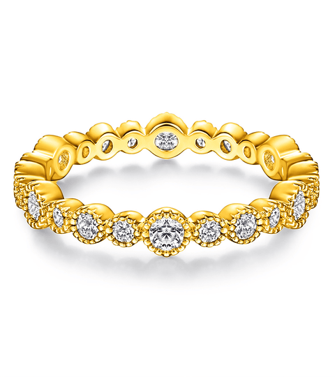 Bague Moissanite « Élan » - Or