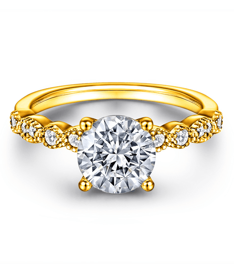 Bague Moissanite « Yona » - Or