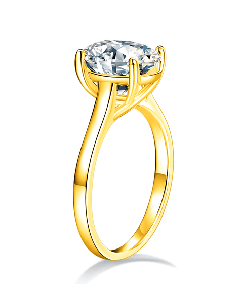 Bague Moissanite « Mikasa » - Or