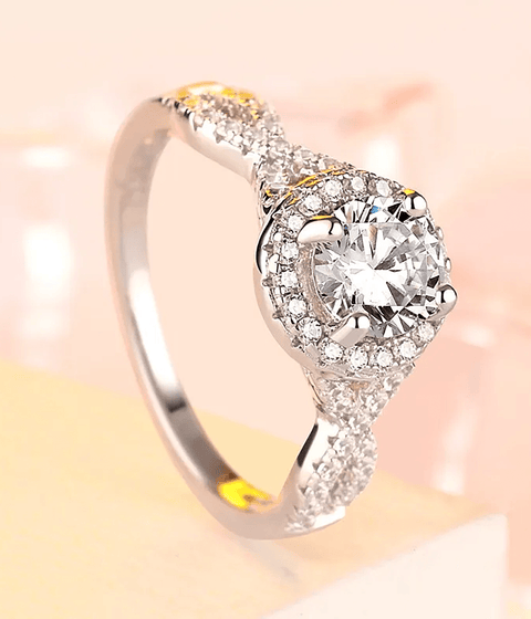 Bague Moissanite « Solène »