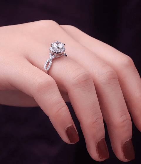 Bague Moissanite « Solène »