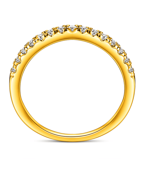 Bague Moissanite « Clémence » - Or