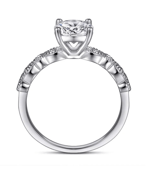 Bague Moissanite « Aqua »