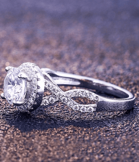 Bague Moissanite « Solène »