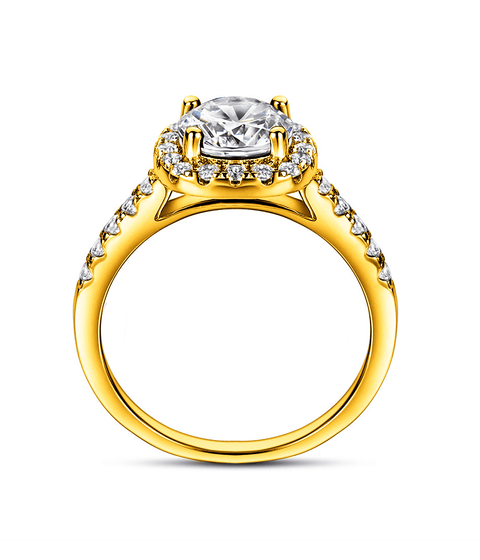 Bague Moissanite « Clémence » - Or