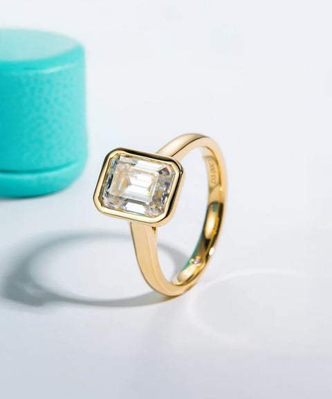 Bague Moissanite « Eli » - Or
