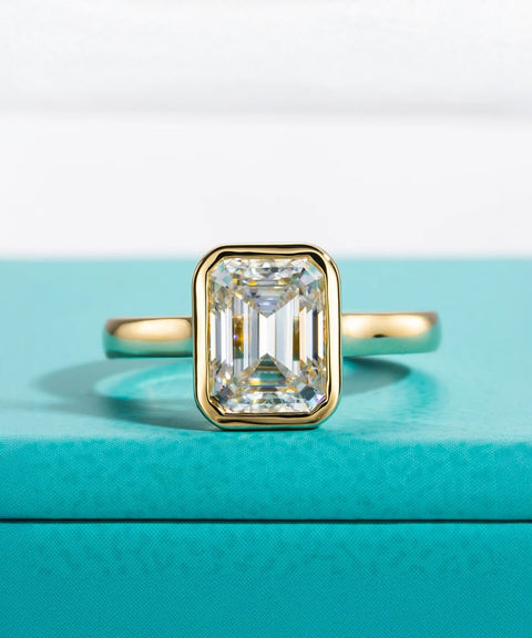 Bague Moissanite « Eli » - Or