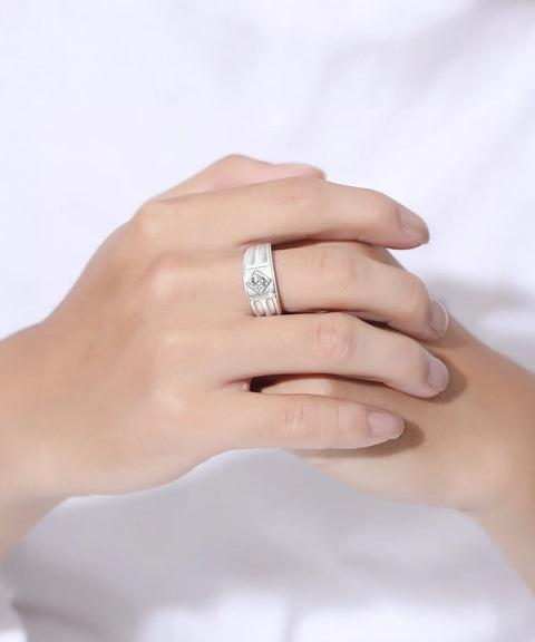 Bague Moissanite « Francis »
