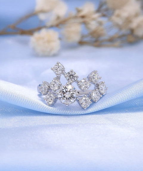 Bague Moissanite « Céleste »