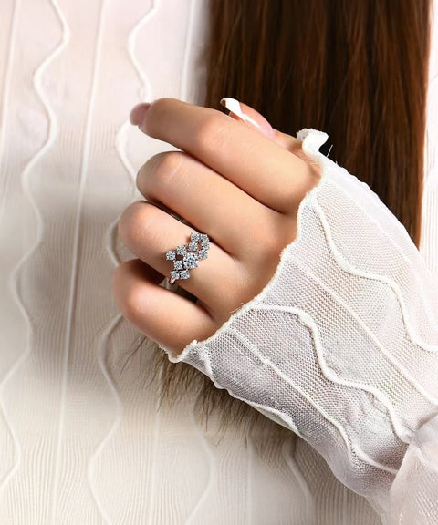Bague Moissanite « Céleste »