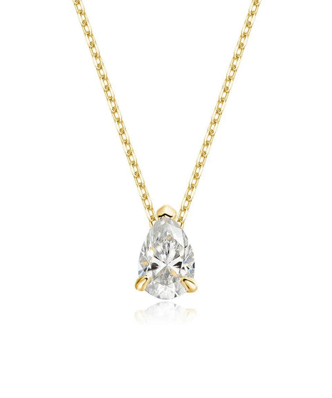 Collier Moissanite « Fleur » - Or