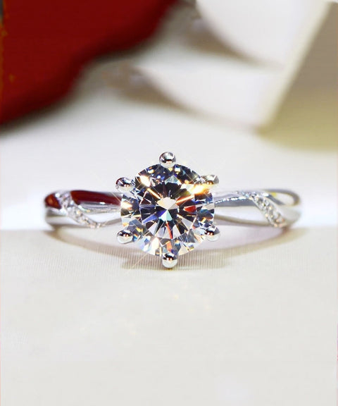 Bague Moissanite « Agathe »