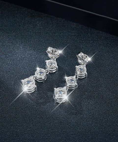 Boucles d'oreilles Moissanite « Émanuelle »