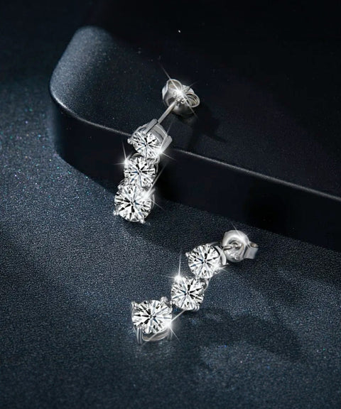 Boucles d'oreilles Moissanite « Émanuelle »