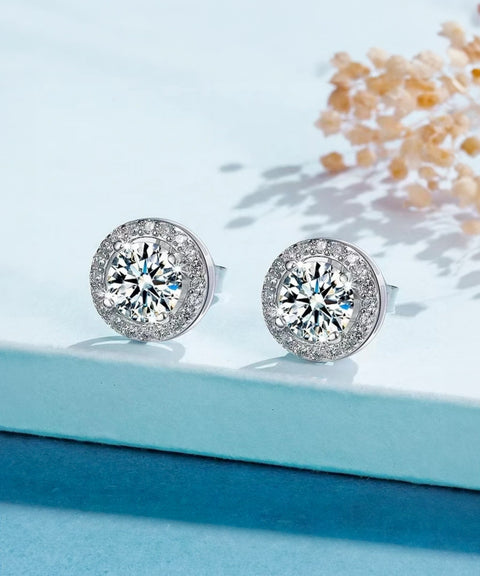 Boucles d'oreilles Moissanite « Lison »