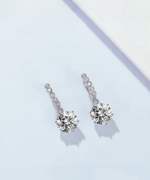 Boucles d'oreilles Moissanite « Élodie »