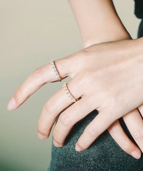Bague Moissanite « Louna » - Or