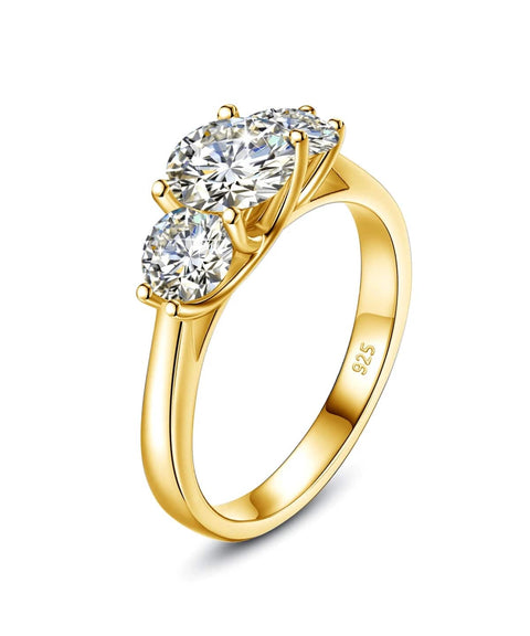 Bague Moissanite « Émanuelle » - Or
