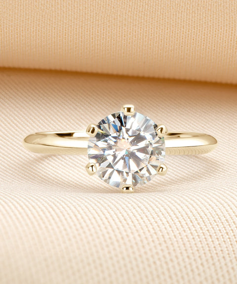 Bague Moissanite « Anne » - Or
