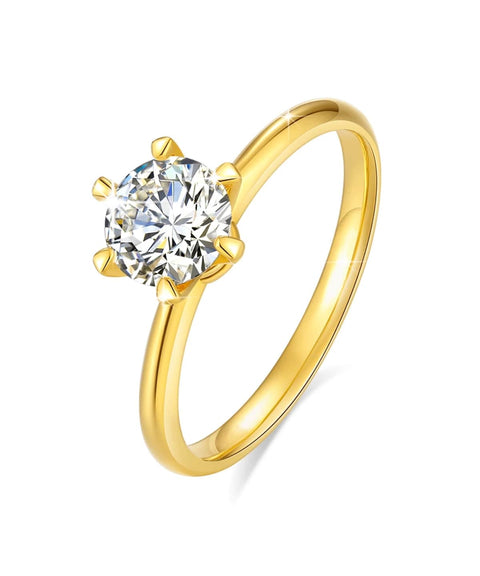 Bague Moissanite « Anne » - Or