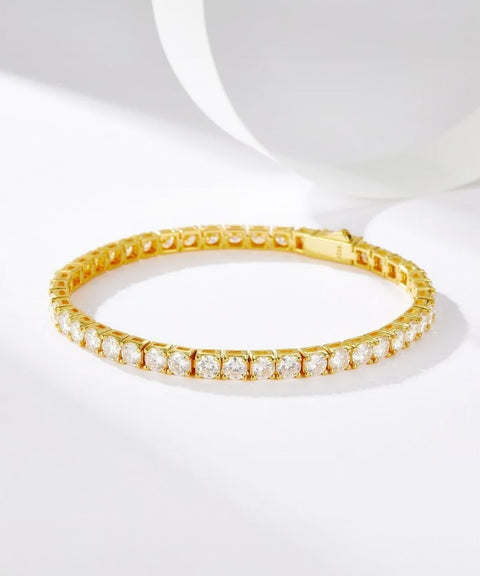 Bracelet Moissanite  « Nami » - Or