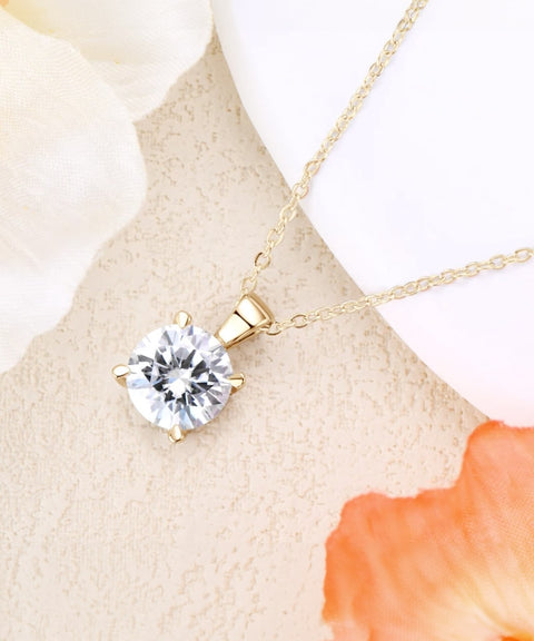 Collier Moissanite « Édith » - Or