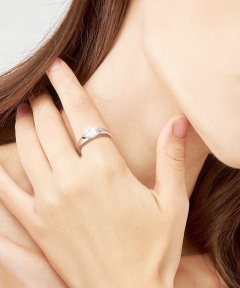 Bague Moissanite « Lola »