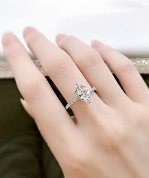 Bague Moissanite « Elaya »