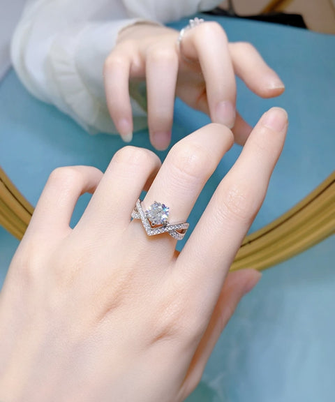 Bague Moissanite « Nora »