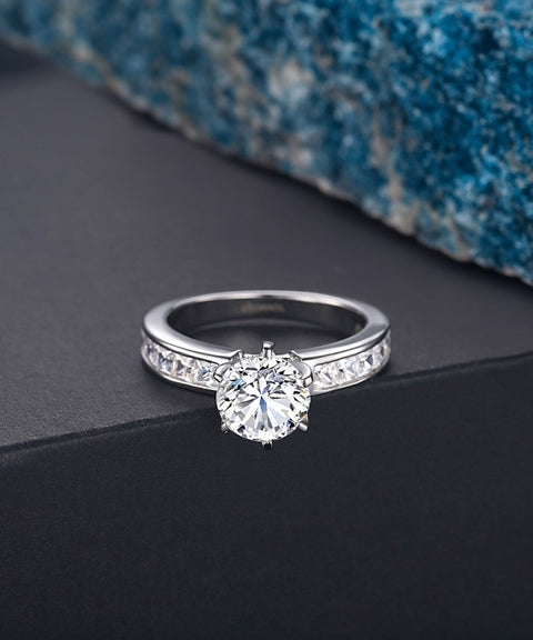 Bague Moissanite « Rukia » - Or