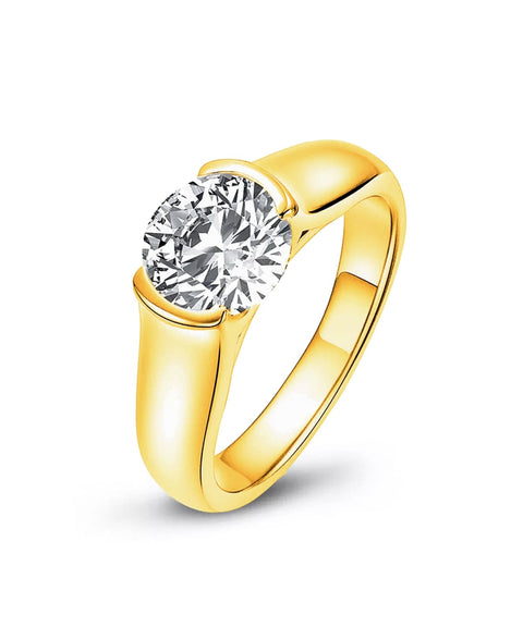 Bague Moissanite « Capucine» - Or