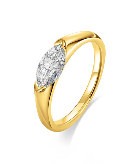 Bague Moissanite « Lysiane » - Or