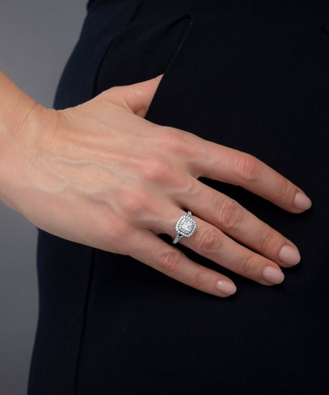 Bague Moissanite « Eva »