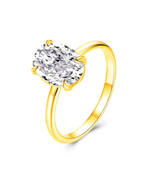 Bague Moissanite « Jordane » - Or