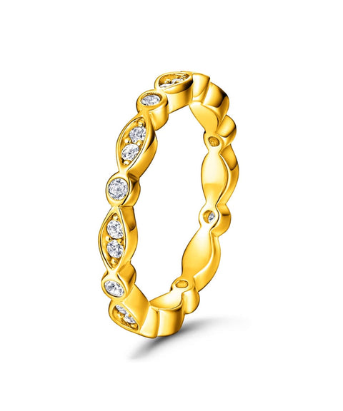 Bague Moissanite « Jade » - Or