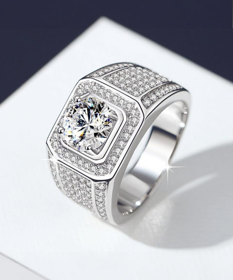 Bague Moissanite « Chris »