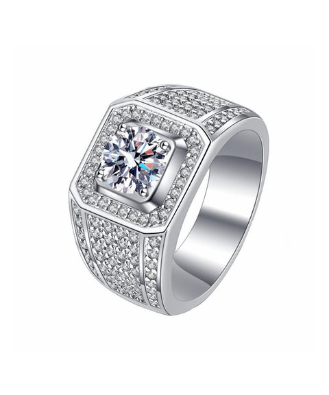 Bague Moissanite « Chris »