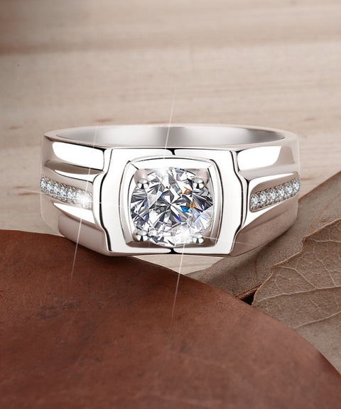 Bague Moissanite « Jo »