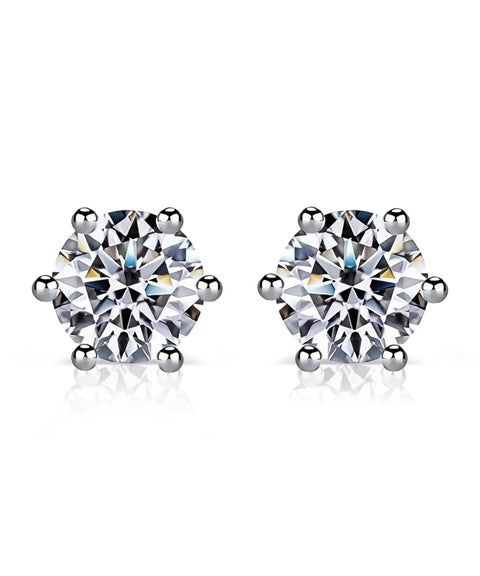 Boucles d'oreilles Moissanite « Amélie »