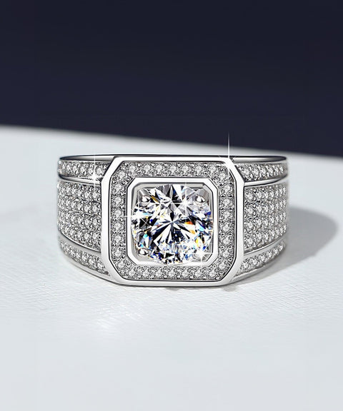 Bague Moissanite « Chris »