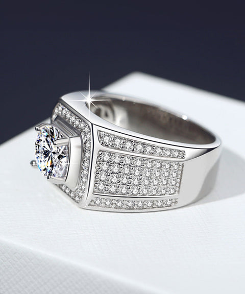 Bague Moissanite « Chris »